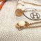 HERMES Charniere GM Vaux Swift Metal Nata Rose Gold Necklace 0151, Image 4