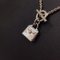 HERMES Amulet Kelly Necklace Silver Ag925 SV925 Pendant Neck Fashion Accessories Women Men Unisex 10