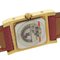 Reloj HERMES Medor Chapado en oro x cuero 1995 〇Y Pantalla analógica de cuarzo Esfera blanca Señoras I211723022, Imagen 6
