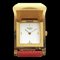 Reloj HERMES Medor Chapado en oro x cuero 1995 〇Y Pantalla analógica de cuarzo Esfera blanca Señoras I211723022, Imagen 1