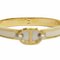 HERMES Enamel Bracelet Mini Click Shane Dunkle 8mm Cream Gold Women's 7