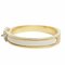 HERMES Enamel Bracelet Mini Click Shane Dunkle 8mm Cream Gold Women's 2