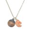 HERMES carrousel necklace silver orange, Image 6
