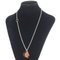 HERMES carrousel necklace silver orange 2