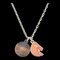 HERMES carrousel necklace silver orange, Image 1