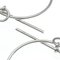 Hermes Loop Mm No Stone Silver 925 Hoop Earrings Silver, Set of 2 10