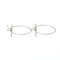 Hermes Loop Mm No Stone Silver 925 Hoop Earrings Silver, Set of 2 8