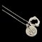 HERMES Necklace Cortage Rope Metal Silver Unisex 2