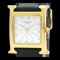 HERMES H Watch Gold Plated Leather Quartz Mens Watch HH1.501 BF569965 1