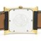 HERMES H Watch Gold Plated Leather Quartz Mens Watch HH1.501 BF569965 6