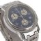 HERMES Clipper Watch CL1.910 acciaio inossidabile Swiss Made argento quarzo cronografo quadrante blu navy da uomo, Immagine 3