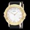 HERMESPolished Ruban Yellow Gold Leather Quartz Ladies Watch BF557397 1