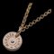 HERMES Necklace Ladies 750PG Diamond Gunbird Crude Cell Pink Gold Polished 1
