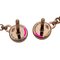 Diamond Gunbird Pink Gold Earrings from Hermes, Set of 2 6