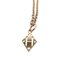 HERMES Collier Gunbird Necklace Diamond AU750 K18PG Pink Gold D0.11ct Women's 7
