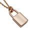 HERMES Necklace Women's 750PG Diamond Amulet Cadena Pink Gold H121332B 00 Polished 5