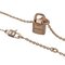 HERMES Necklace Women's 750PG Diamond Amulet Cadena Pink Gold H121332B 00 Polished 7