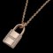 HERMES Collier Femme 750PG Diamant Amulette Cadena Or Rose H121332B 00 Poli 1