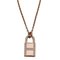HERMES Necklace Women's 750PG Diamond Amulet Cadena Pink Gold H121332B 00 Polished 6