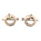 Hermes Finesse Stud Pendientes K18Pg Black Spinel 750 Pink Gold Accesorios para los oídos Mujeres Hombres Unisex, Juego de 2, Imagen 6