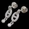 Hermes 0.39Ct Diamond Chaine D'Ancre Drop Women's Earrings 750 White Gold, Set of 2 1