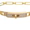 HERMES 750YG Diamond Kelly Chain Women's Bracelet 750 Yellow Gold 3