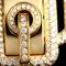Gold & Suntulle Diamond Bracelet Bangle from Hermes 7