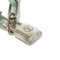 Silver Lockit Padlock Virgil Abloh Green LV Circle Celadon Bracelet by Louis Vuitton, Image 4