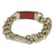 My LV Chain Red Logo Cowhide Leather Bracelet by Louis Vuitton, Image 3