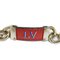 Pulsera My LV Chain de cuero de vaca con logo rojo de Louis Vuitton, Imagen 4