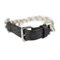 Chain Monogram Eclipse PVC Metal Black Silver Bracelet by Louis Vuitton, Image 2