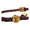 Louis Vuitton Brass Reflex Friendship Armreif Armband Mp234e Rot Schwarz Gold Leder Damen von Louis Vuitton 5