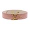 Bracelet LV Iconic en Cuir Rose Poudre Bracelet par Louis Vuitton 1