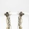 Rhinestone Metal Chain Earrings from Louis Vuitton, Set of 2, Image 3