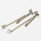 Rhinestone Metal Chain Earrings from Louis Vuitton, Set of 2 8