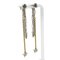 Rhinestone Metal Chain Earrings from Louis Vuitton, Set of 2 2