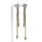 Rhinestone Metal Chain Earrings from Louis Vuitton, Set of 2 1