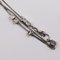 Broche Pandantif Cle Necklace in Metal & Gold Silver Key Motif Pendant by Louis Vuitton, Image 6