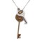 Broche Pandantif Cle Necklace in Metal & Gold Silver Key Motif Pendant by Louis Vuitton, Image 2