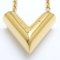 Vergoldete Essential V Halskette von Louis Vuitton 4