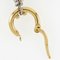 Book De Reil Single Metal Gold Womens Earrings by Louis Vuitton, Set of 2, Image 6