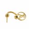 Bookle Dreille Blooming Earrings Gold M64859 Lv Circle Monogram Flower by Louis Vuitton 7