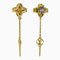 Petit Louis Bouquet De Reuil Lv Circle Strass Gp Gold Monogram Flower Clear Earrings by Louis Vuitton, Set of 2 1