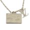 Collar de metal plateado con colgante de medallón de caja con logo de Collier LV Aloha de Louis Vuitton, Imagen 1