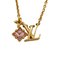 Gold Corrier Lulgram Necklace from Louis Vuitton 2