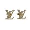 Boucles d'Oreilles LV Iconic Strass Dorées et Strass par Louis Vuitton, Set de 2 1