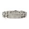 Bracciale a catena in metallo argentato con monogramma di Louis Vuitton, Immagine 1