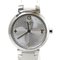 Schmale Tambour Armbanduhr in Metallic-Optik von Louis Vuitton 1