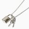 White Gold Pandantiff Lockit Necklace from Louis Vuitton 1
