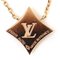 LOUIS VUITTON K18PG Pink Gold Star Blossom BB Necklace Pendant Q93894 Diamond Malachite 3.7g 40cm Ladies 2